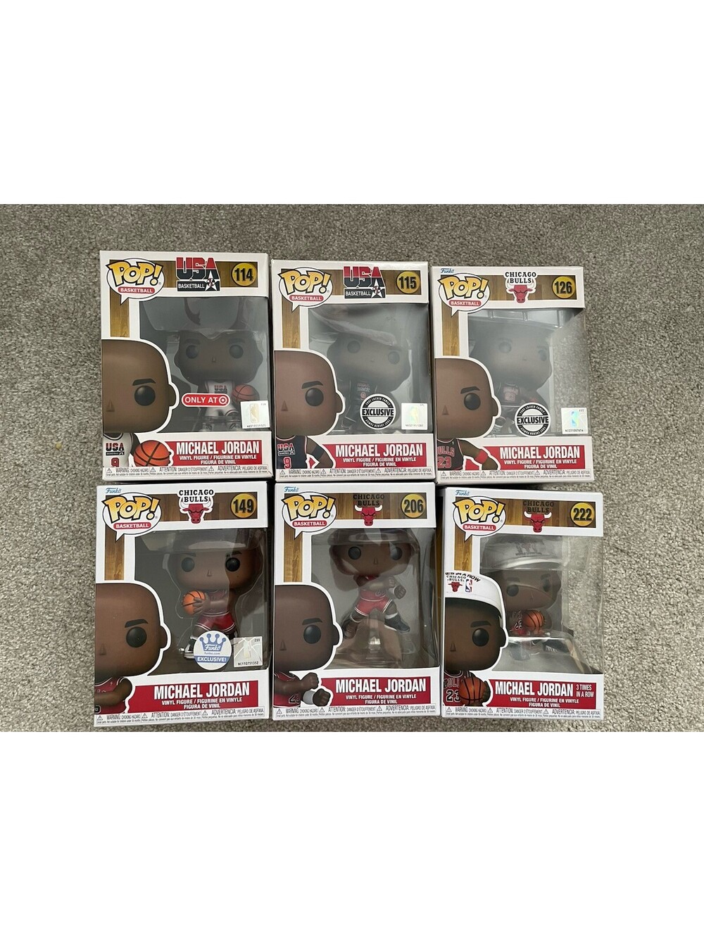 NBA Hardwood Classics Funko Pop Lot